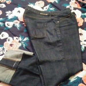 Calvin Klein navy blue capris